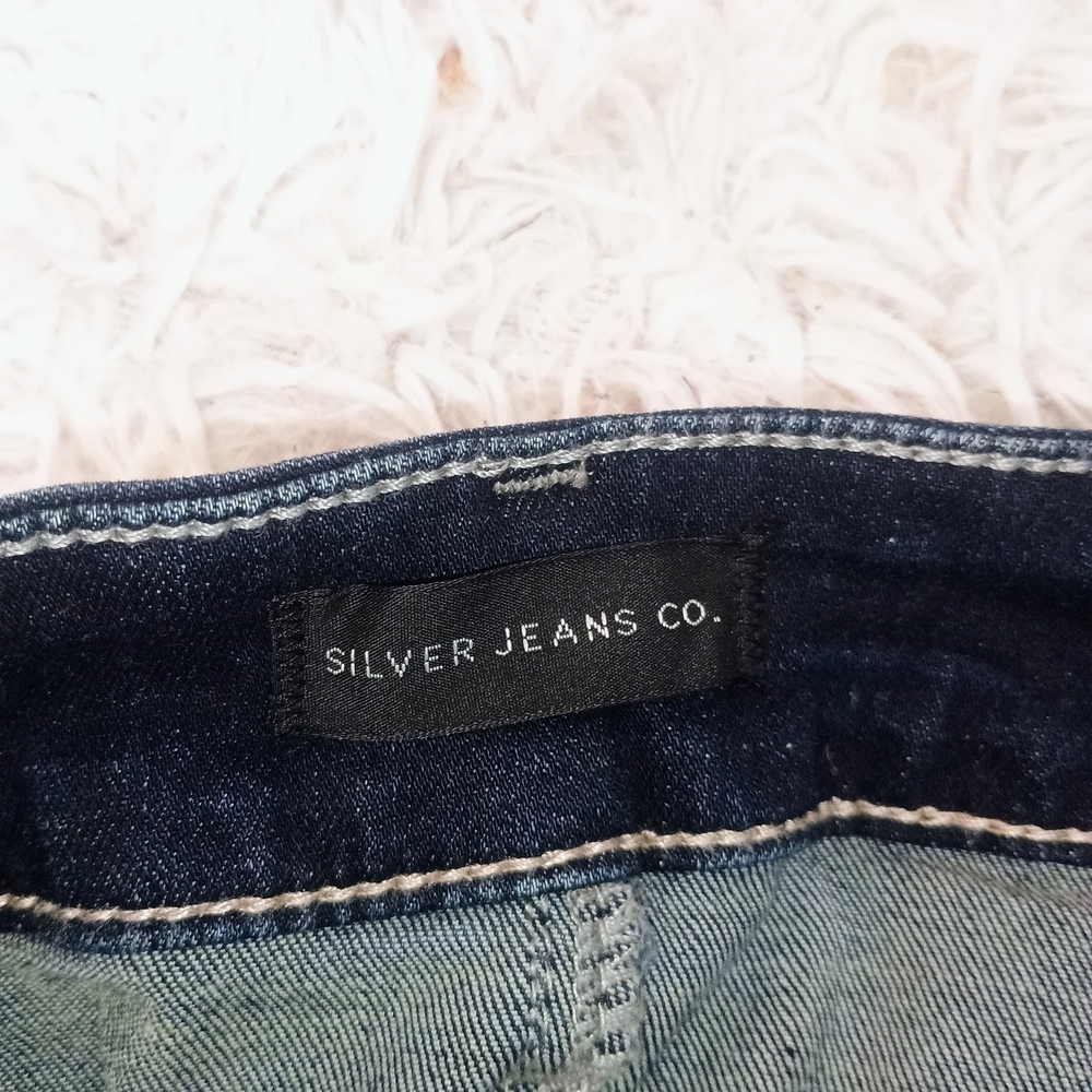 Silver Jeans Dark Blue Women's Skinny Jeans - Picture 5 of 5